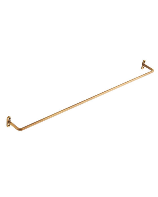 A medium solid brass hanging rail.