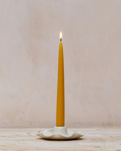 Frilled Ceramic Candle Holder