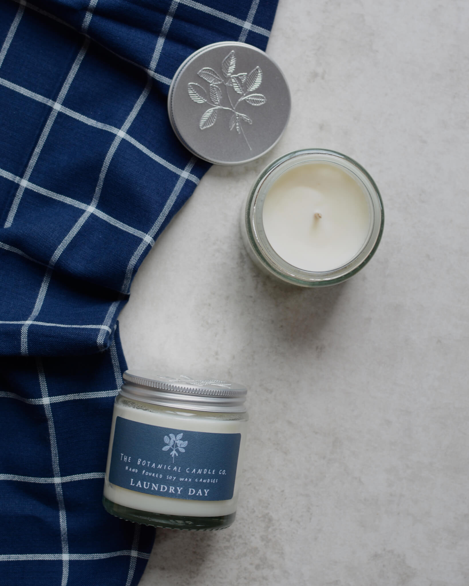 Laundry Day scented candle by The Botanical Candle Co.