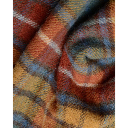 British Pure Wool Check Blanket