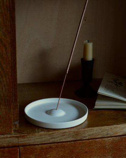 Ceramic Incense Holder White