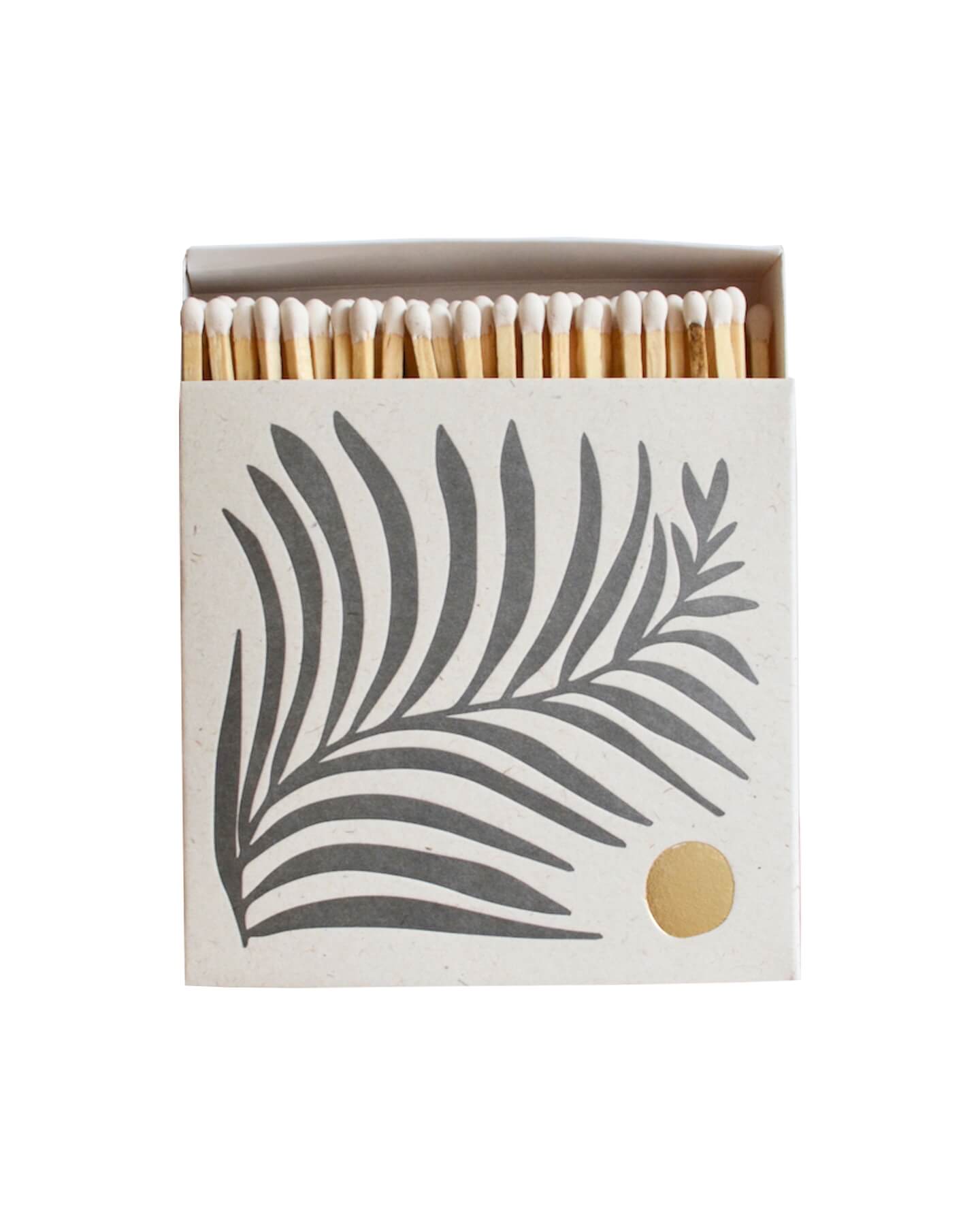 Letterpress Matches White Fern