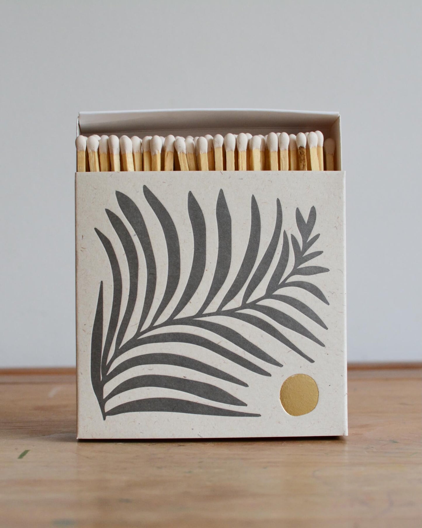 Letterpress Matches White Fern