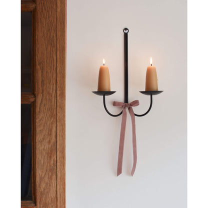 Velvet Bow for Candle Sconce