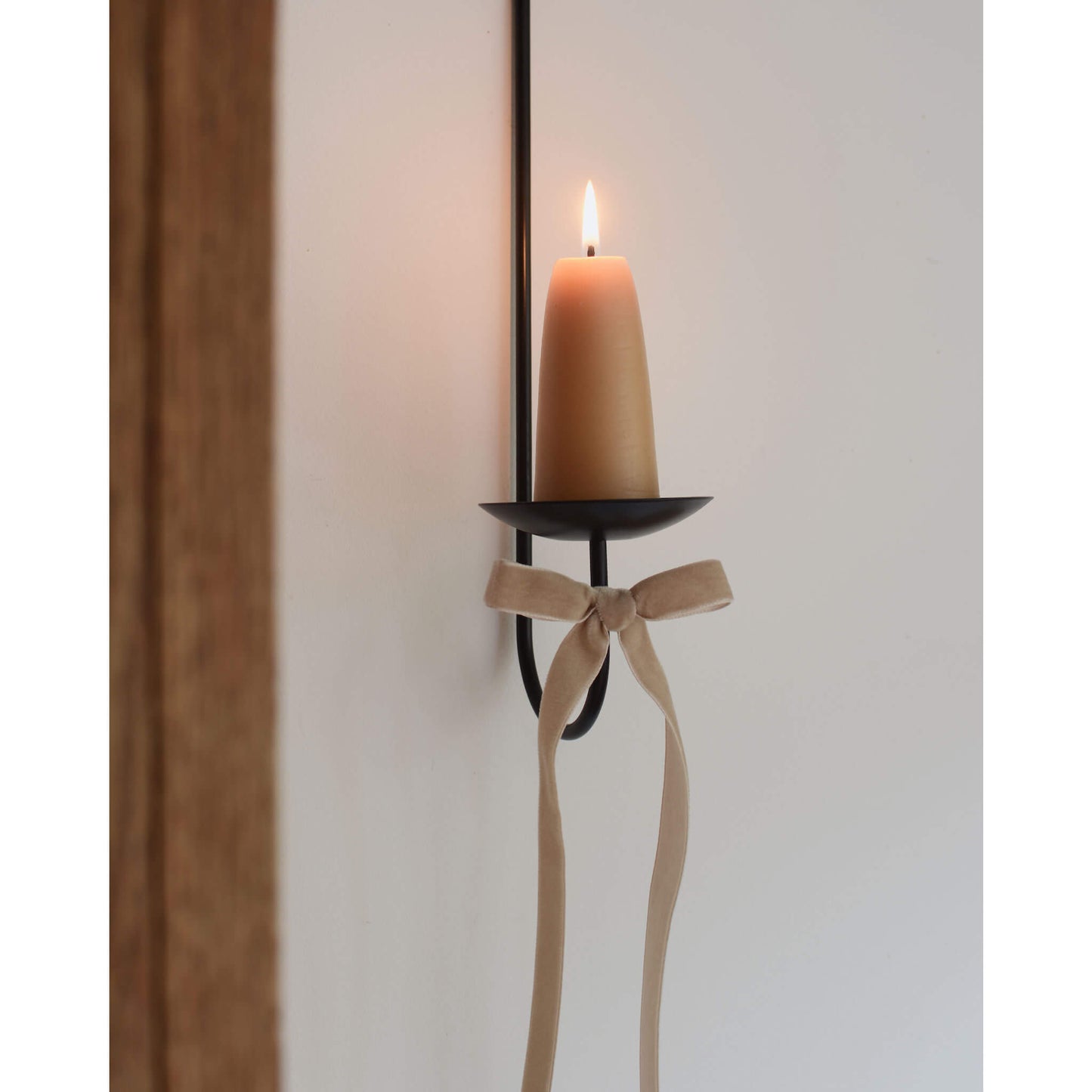 Velvet Bow for Candle Sconce